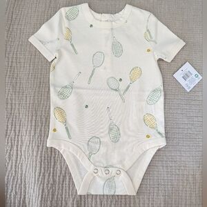 NWT Pehr Short Sleeve Henley One-Piece - Doubles / 12 - 18 mos.